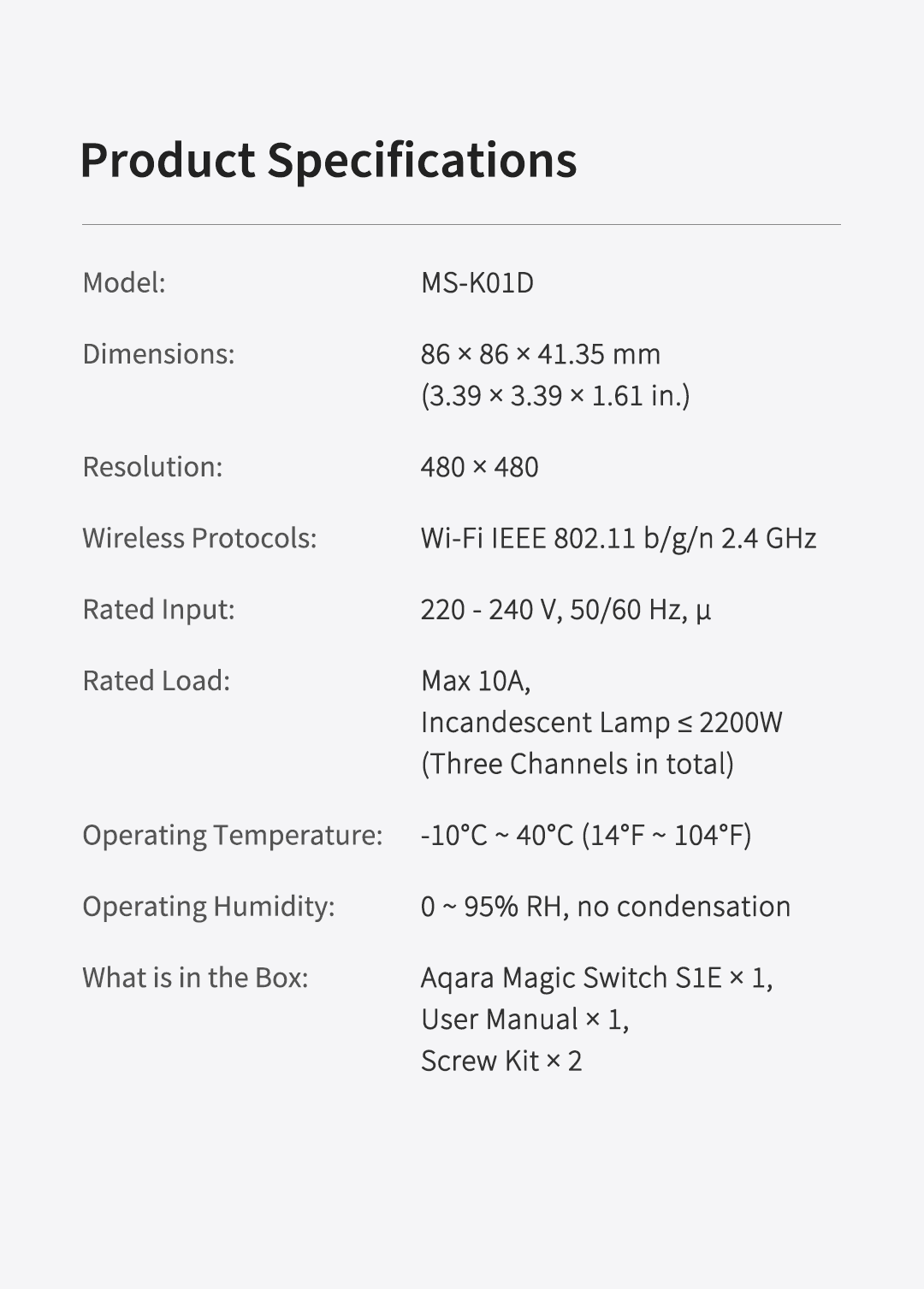 Aqara Magic Switch S1E — detail 19
