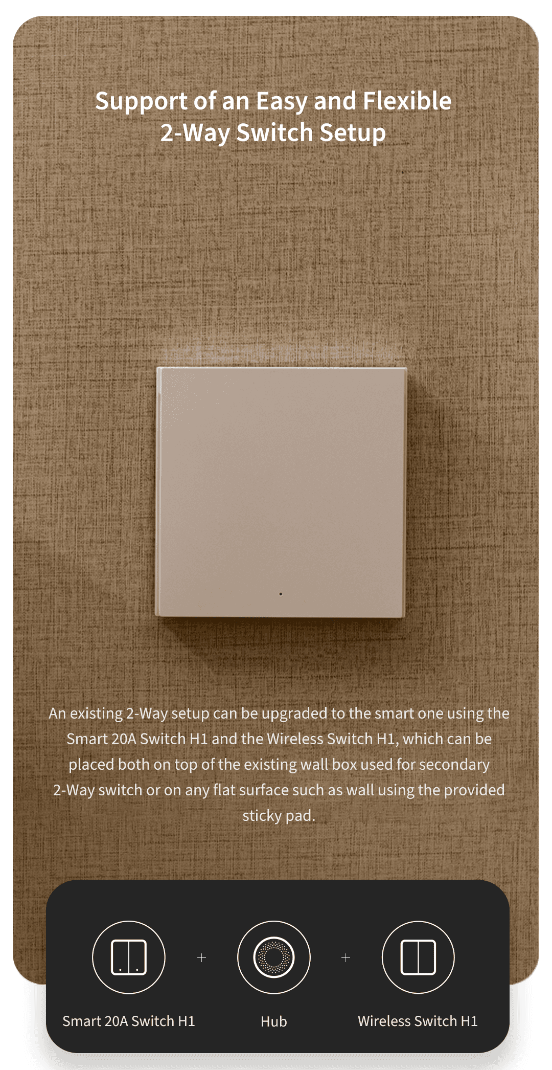 Aqara Smart 20A Wall Switch H1 (For Water Heaters, etc.) — detail 3