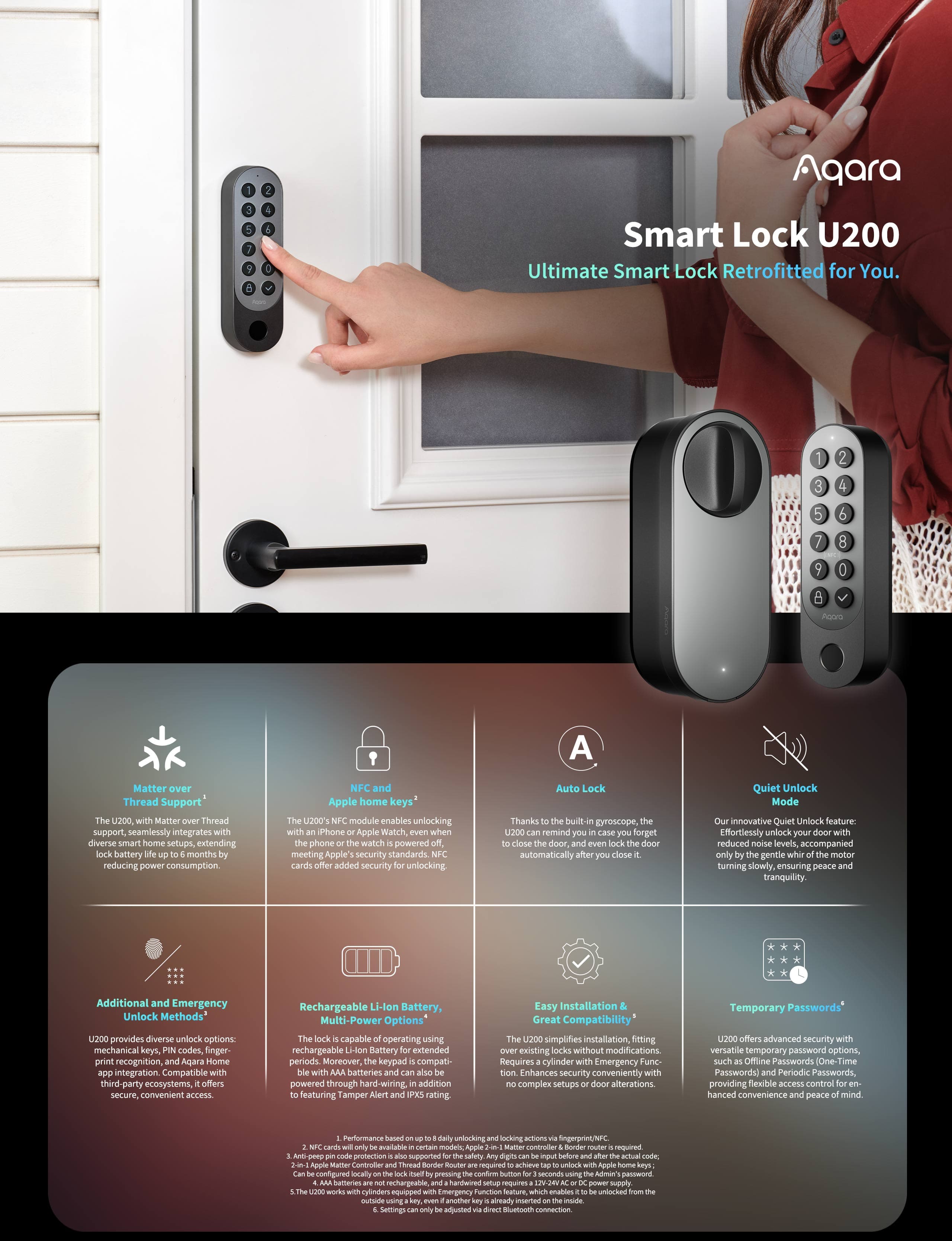 Aqara Smart Lock U200 Kit — detail 3
