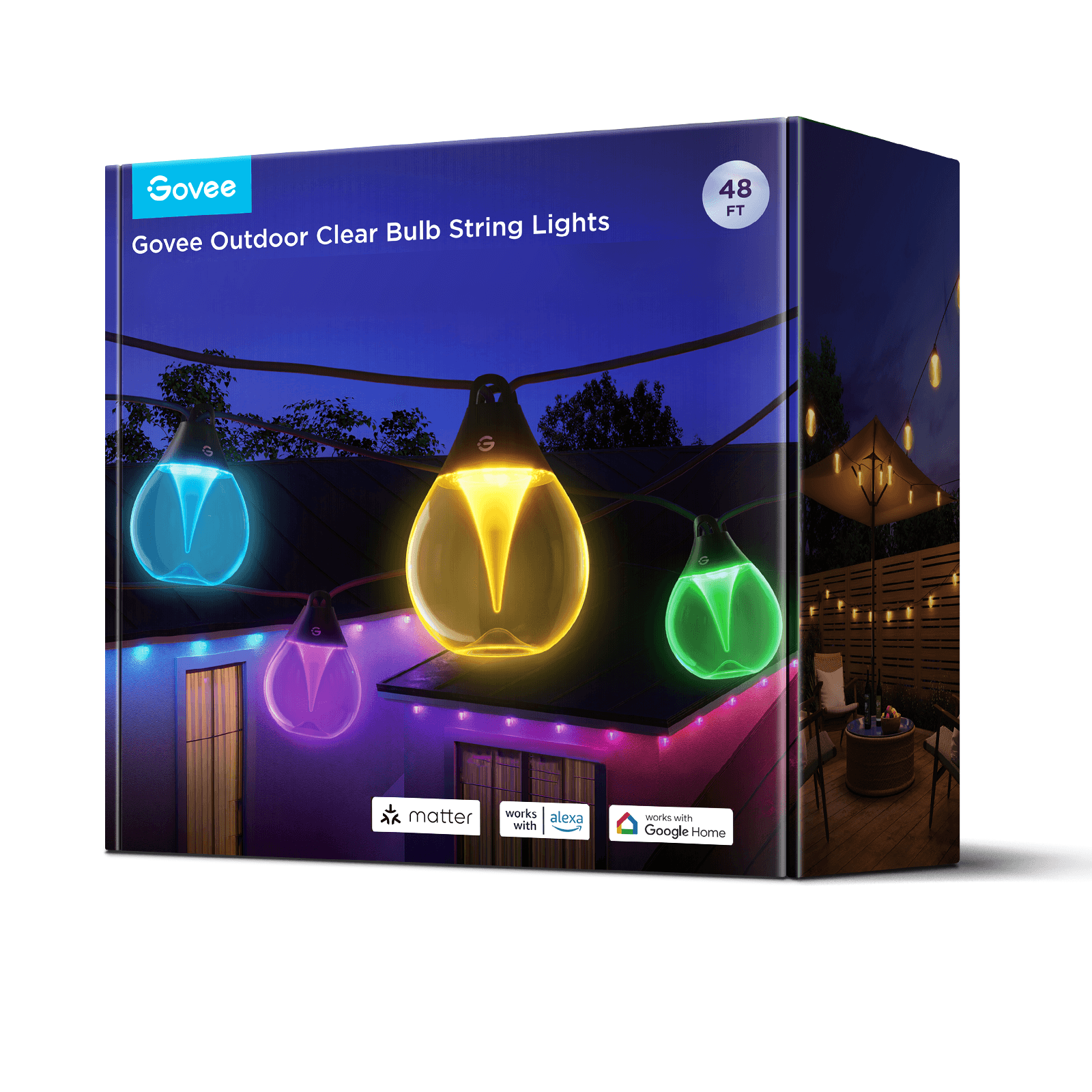 Govee Outdoor Clear Bulb String Lights — detail 1